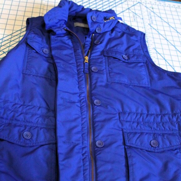 Liz Claiborne Royal Blue Hooded Puffer Vest, IX - Picture 4 of 10